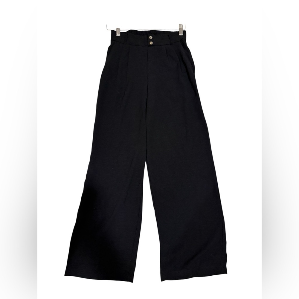 Black Wide-Leg Pants